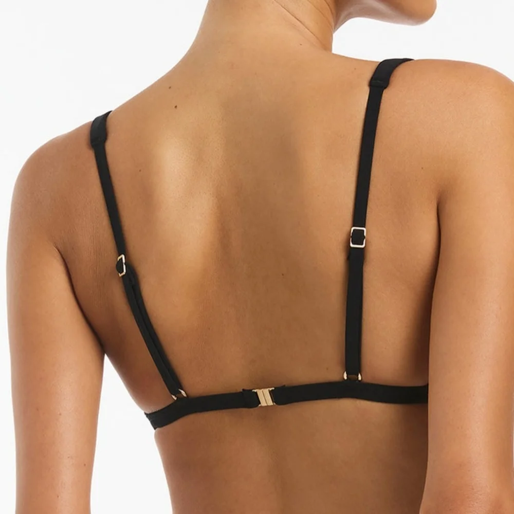 🍹JETS AUSTRALIA LIEN LONGLINE TRIANGLE BIKINI TOP SIZE 8